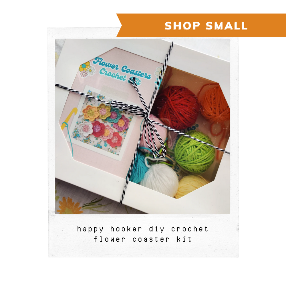 Happy Hooker Crochet Flower Coaster Craft Kit