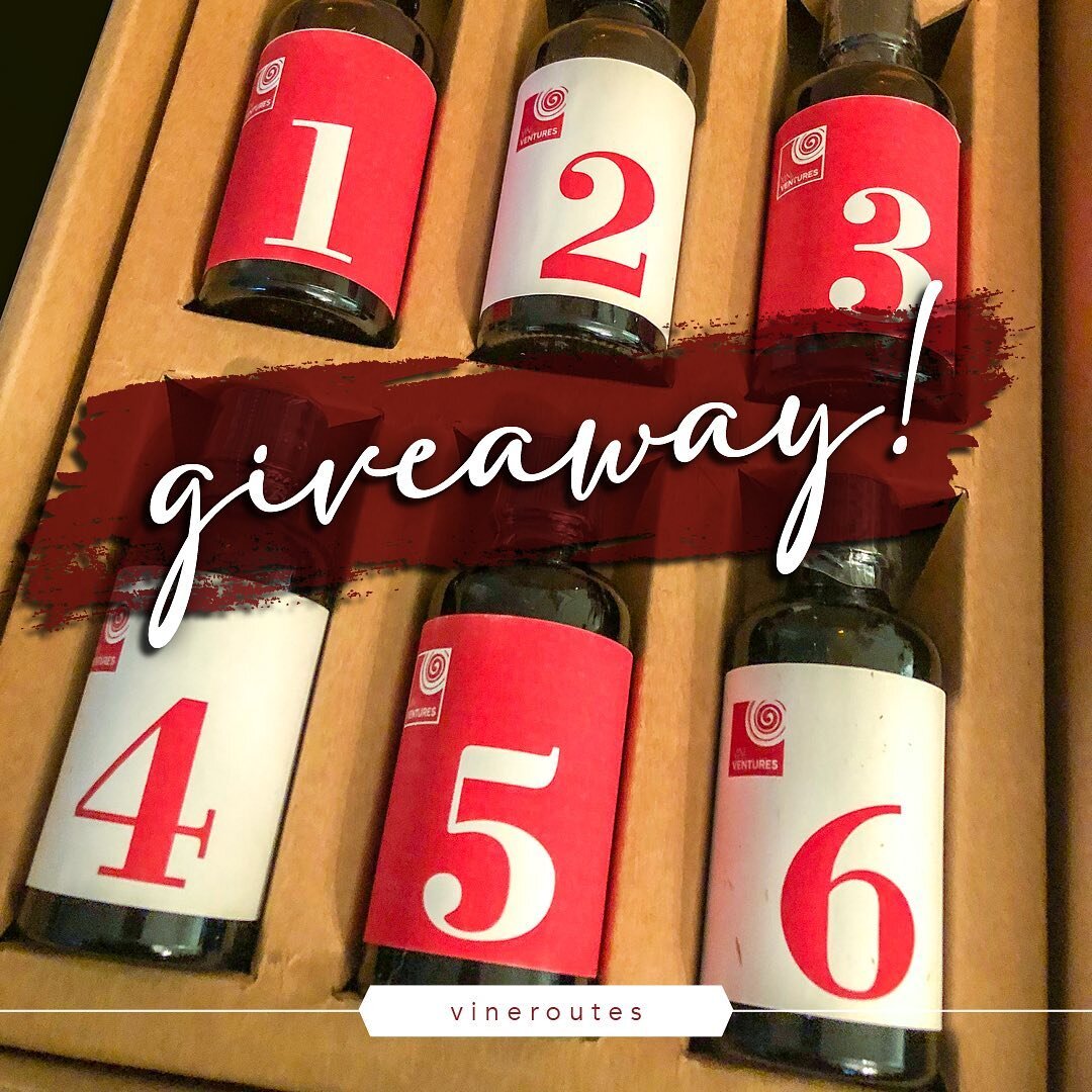 WE HAVE A GIVEAWAY!! 

Vini Ventures has partnered with @vineroutes to offer two lucky people 6 wine tasting kits to share with your friends! What do you need to do? It&rsquo;s easy!
🍷Follow @vini_ventures and @vineroutes on Instagram
🍷Like the ori