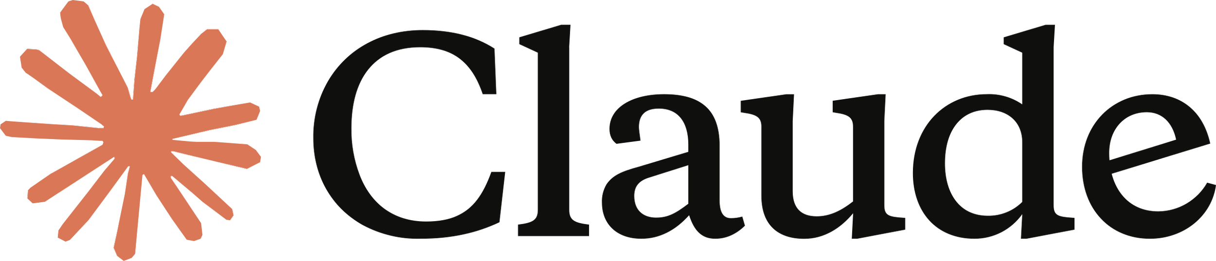 Logo with a stylized plant or flower graphic next to the word 'Cladue' in black text.
