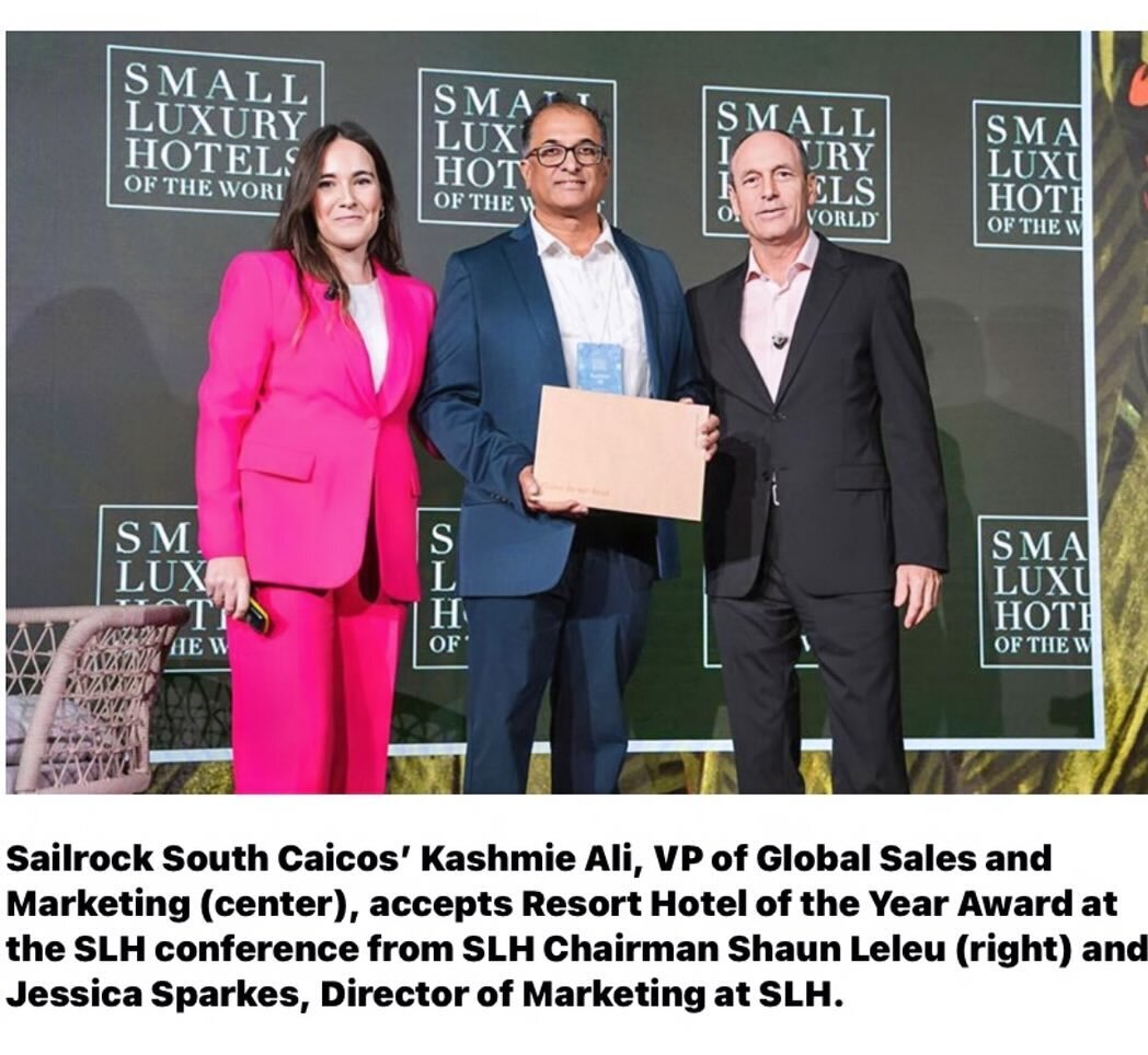 Proud to call @sailrockresort our partner for the last 7 years. @kashmieali and his team treats ALL his guests like royalty.  CONGRATS on this prestigious award from @smallluxuryhotels.  Swipe to see Celeb who visited and display at one of our events