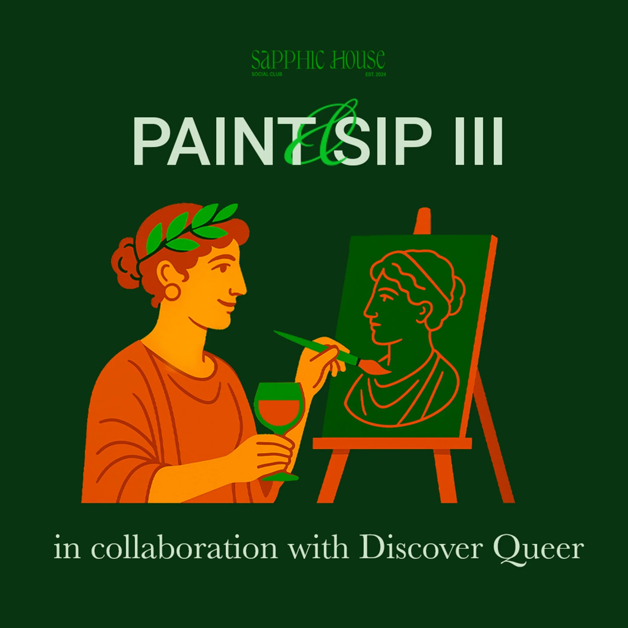 Sapphic House - Paint & Sip III