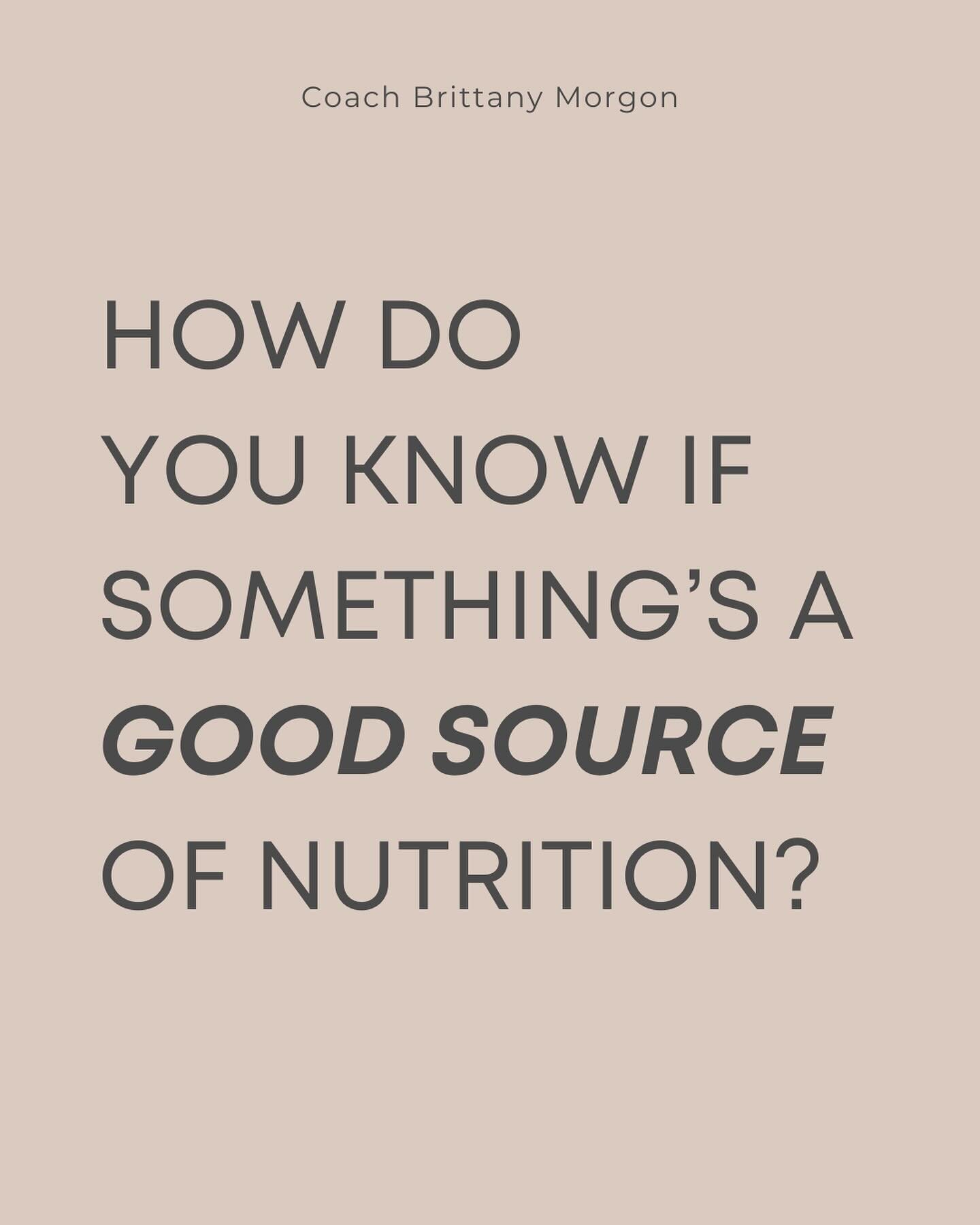 Honestly&hellip;reading food labels is easier than you think.

( Okay, I&rsquo;ll admit it takes a little bit of practice).

But this rule makes it SO MUCH EASIER

If you&rsquo;ve ever wondered how to tell if something is a good source of nutrition, 