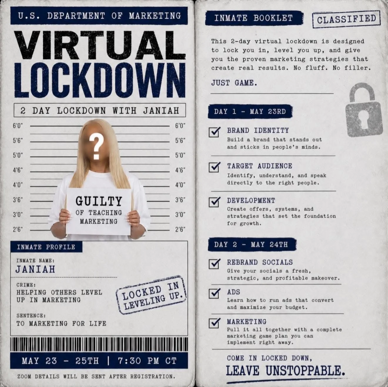 VIRTUAL MARKETING LOCKDOWN CLASSS