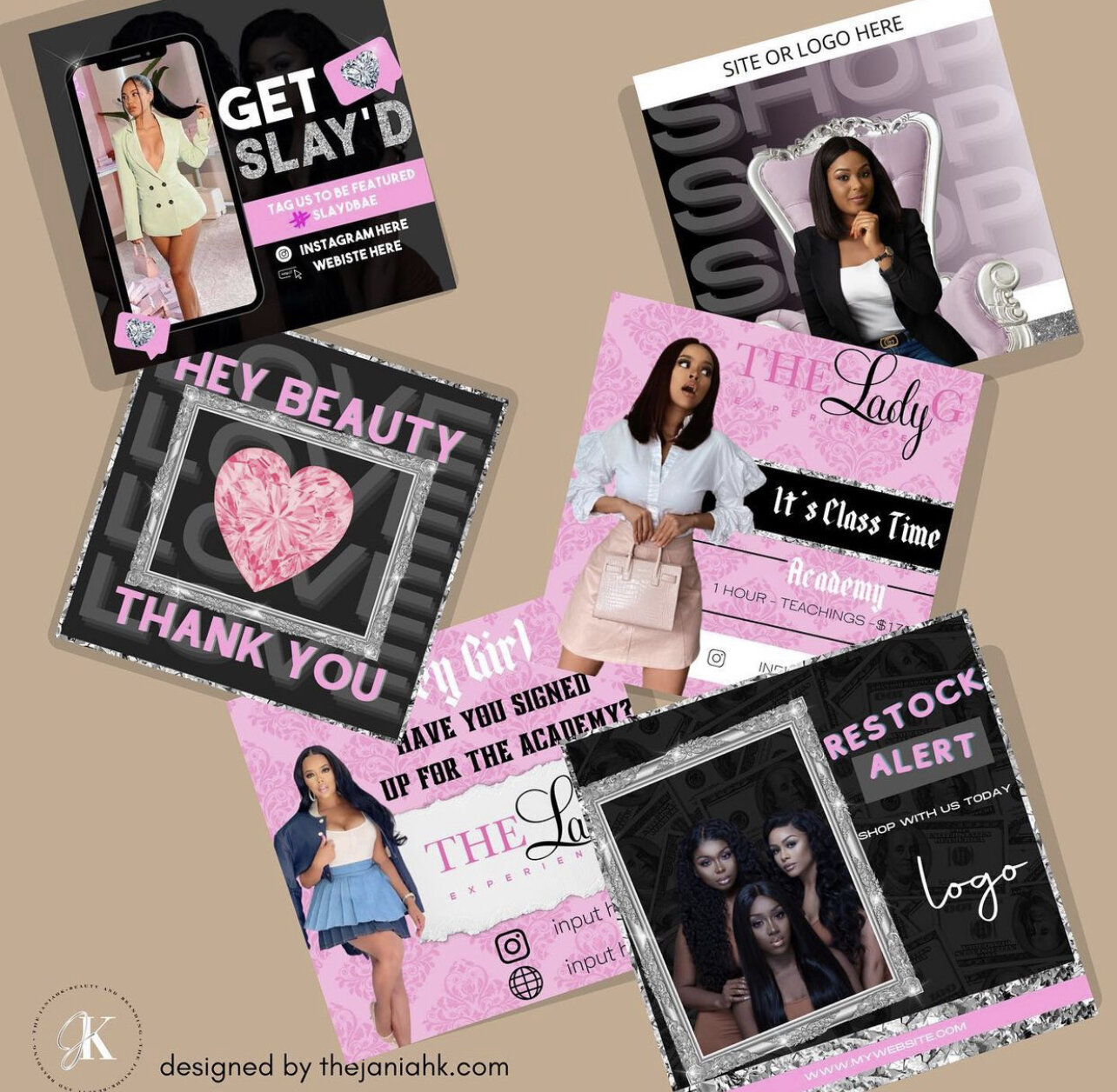 Social Media PREMADE Canva Templates