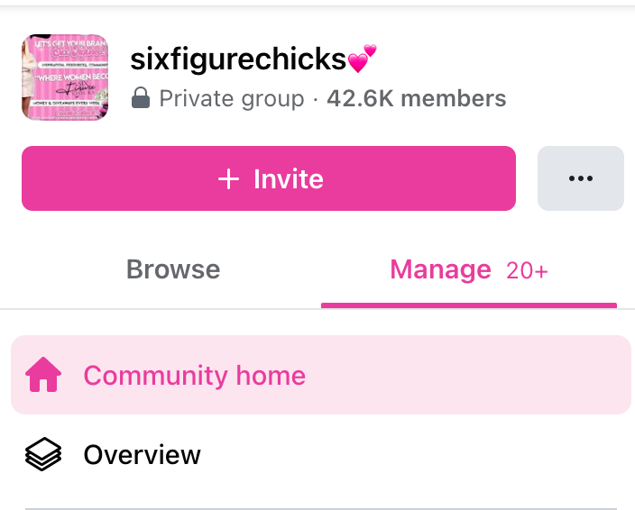 Facebook group set-up