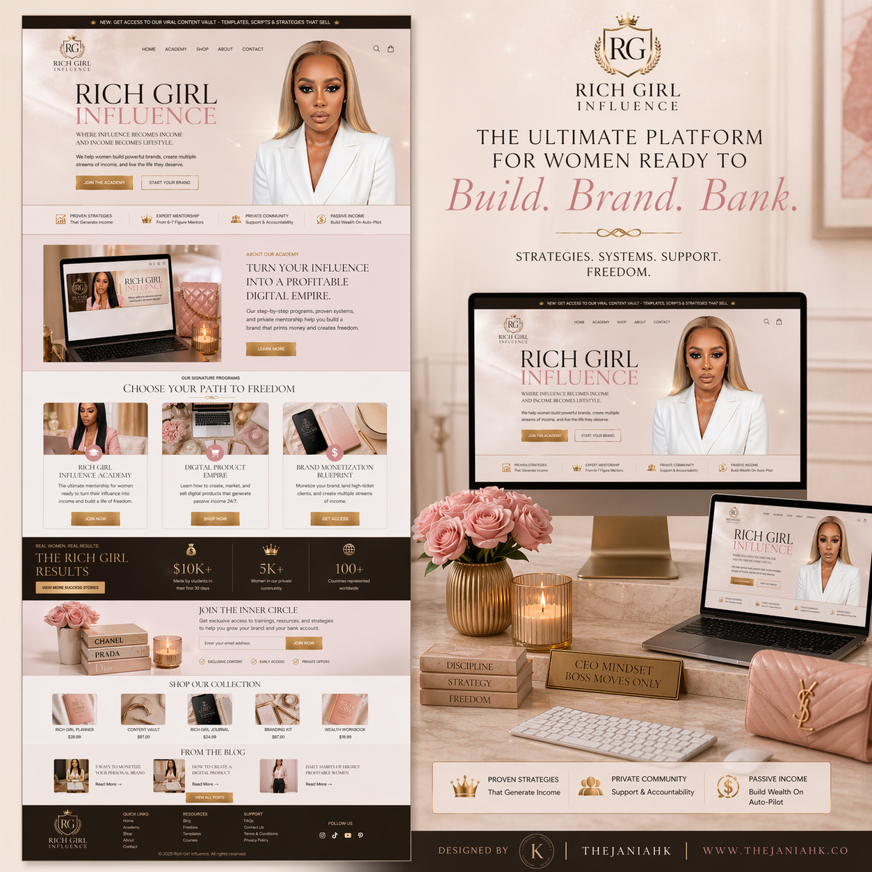 WIX / SHOPIFY LANDING PAGE