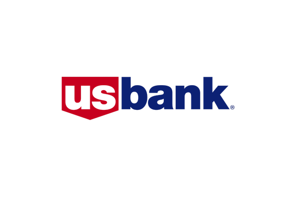US Bank logo with red shield and blue text.