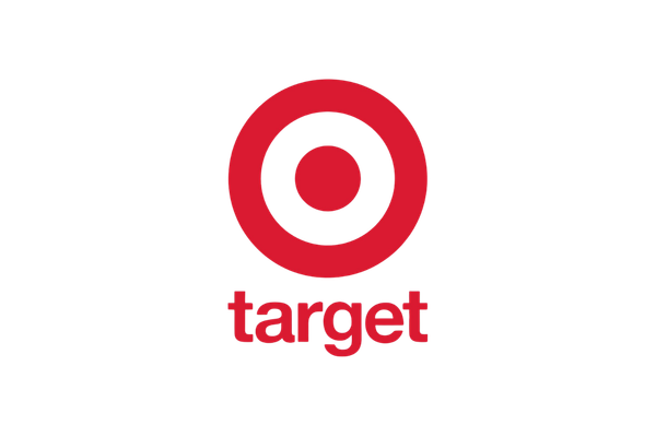 Target logo with a red bullseye symbol and the word 'target' in lowercase red letters underneath.