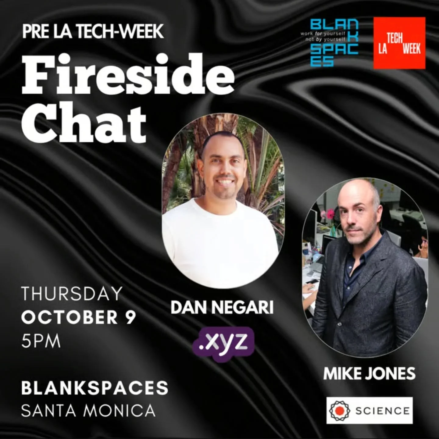 Come by BLANKSPACES Downtown Santa Monica for a special pre-LA Tech Week event. This gathering is a chance to connect with all the OGs from the era before Silicon Beach, alongside innovators like Mike Jones of Science and Dan Negari of .XYZ &mdash; a