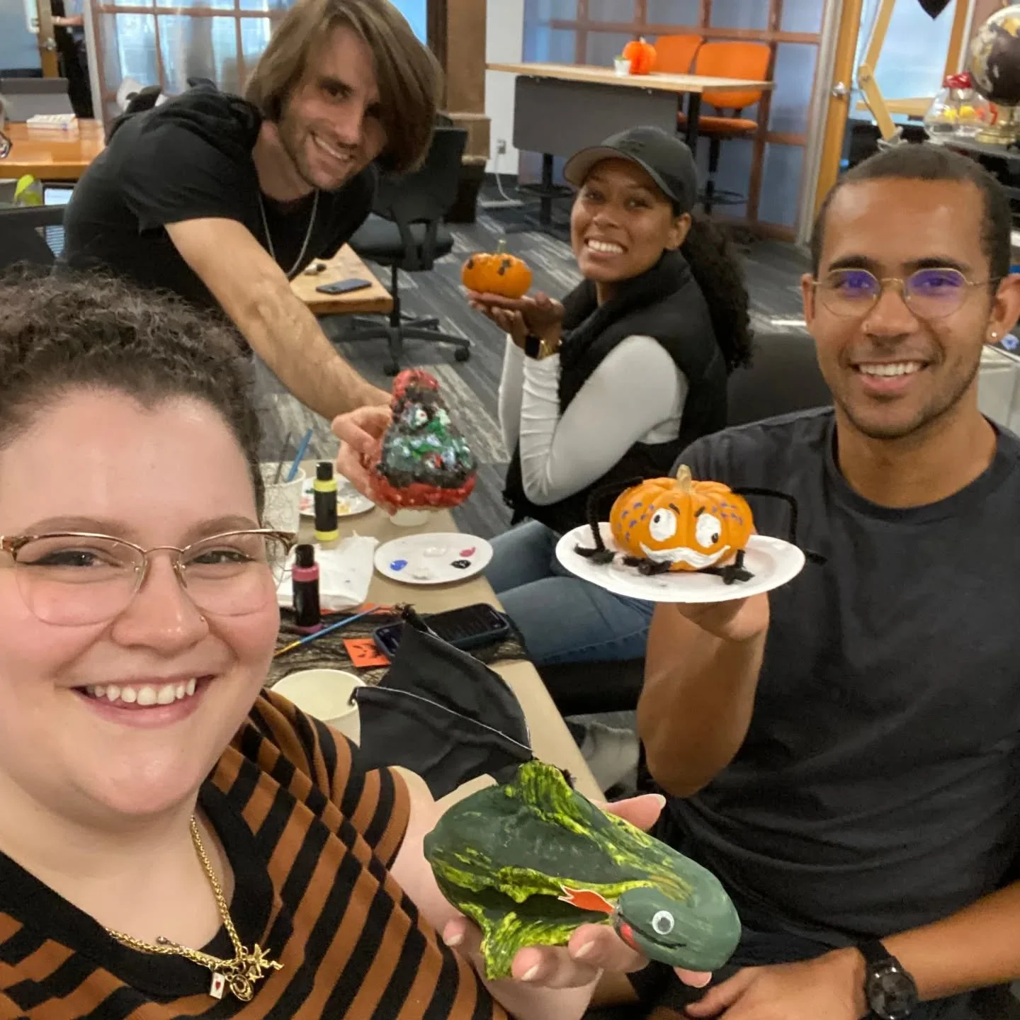 Happy Halloween from our BLANKSPACES #CulverCity community! A great time was had by all at the pumpkin painting party...and check out that spooky spread! 🎃🕸️👻 PS: Happy bday @stevenhankinsphotography!