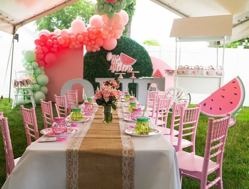 One in a melon 🍉
Adorable First birthday party! 

Our pink chiavari chairs may be my favorite at the moment! 🤍

Styled by @jc_events.nj