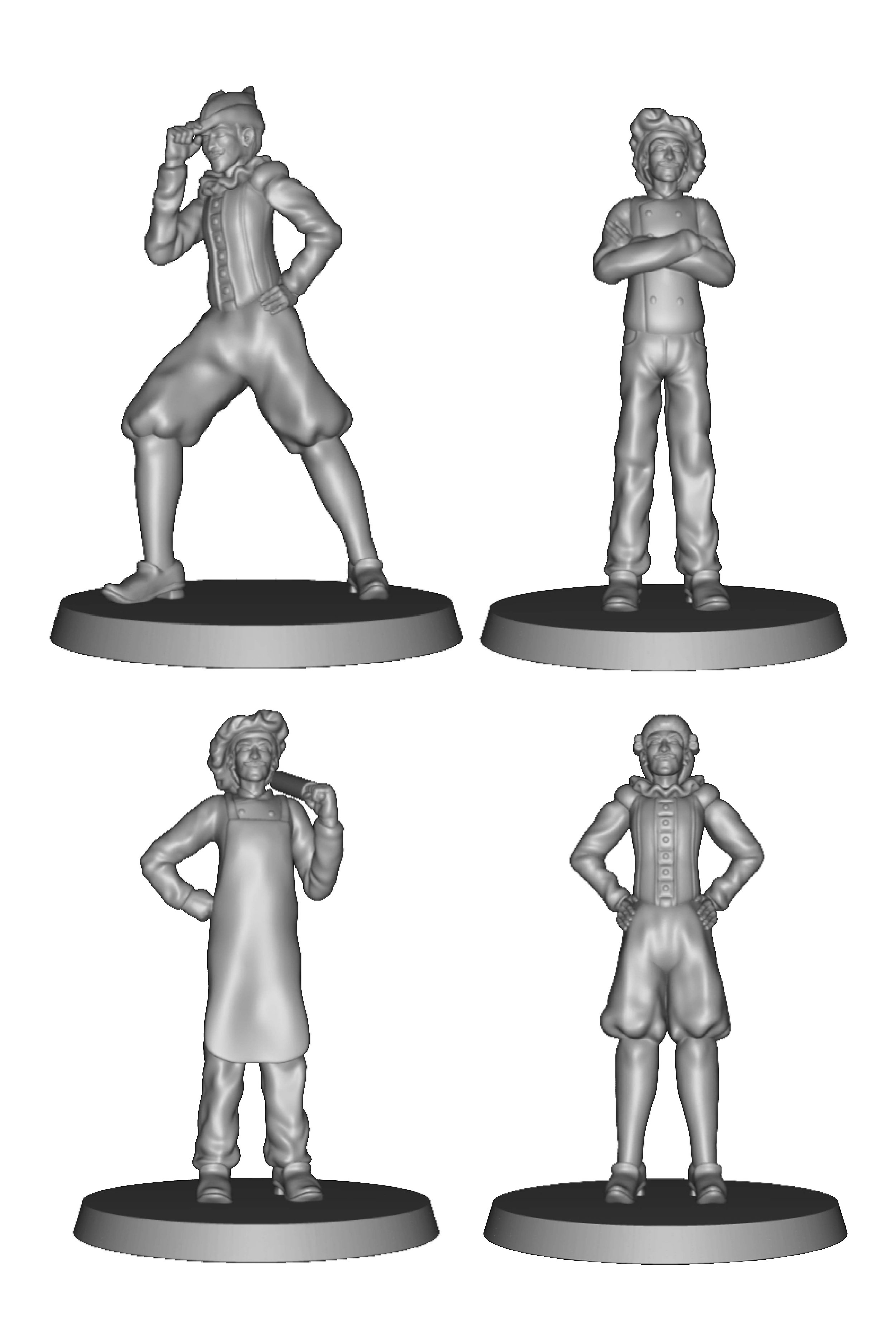Expanded Manservants Pack digital 3D Mini Image from Love'n Fools Adventure-02.jpg