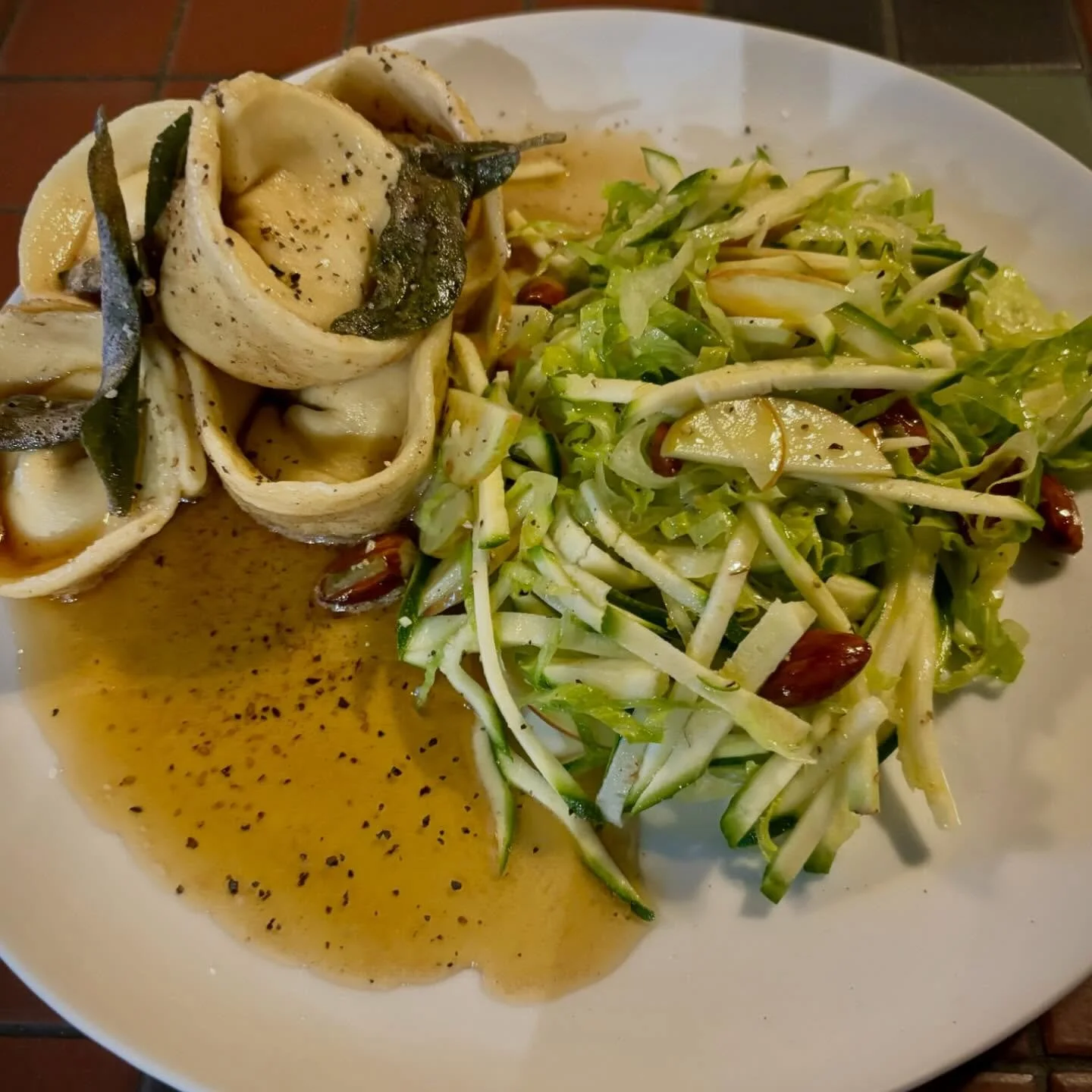 Local butternut squash tortellini tonight ❤️