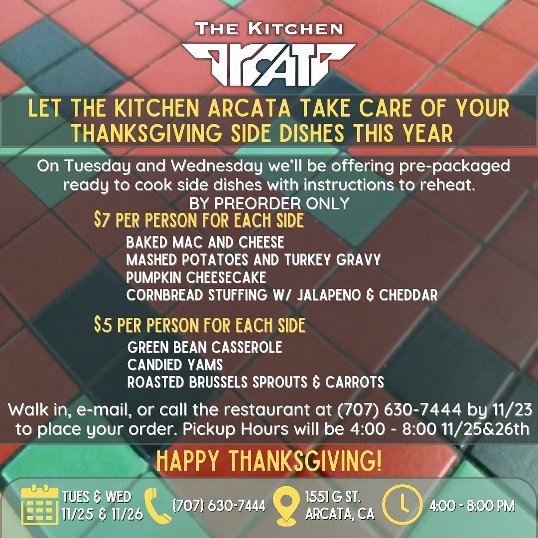 We will Bebe closed for normal service for the week of thanksgiving starting on the 24th