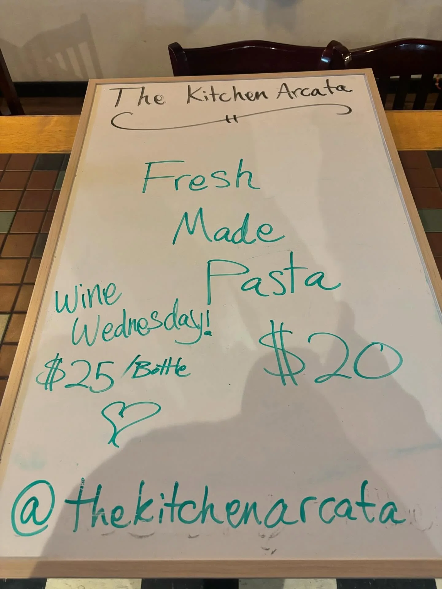 Good day for fresh pasta :) open at 5:00