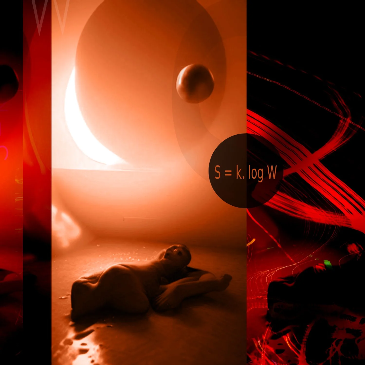 S = k. log W