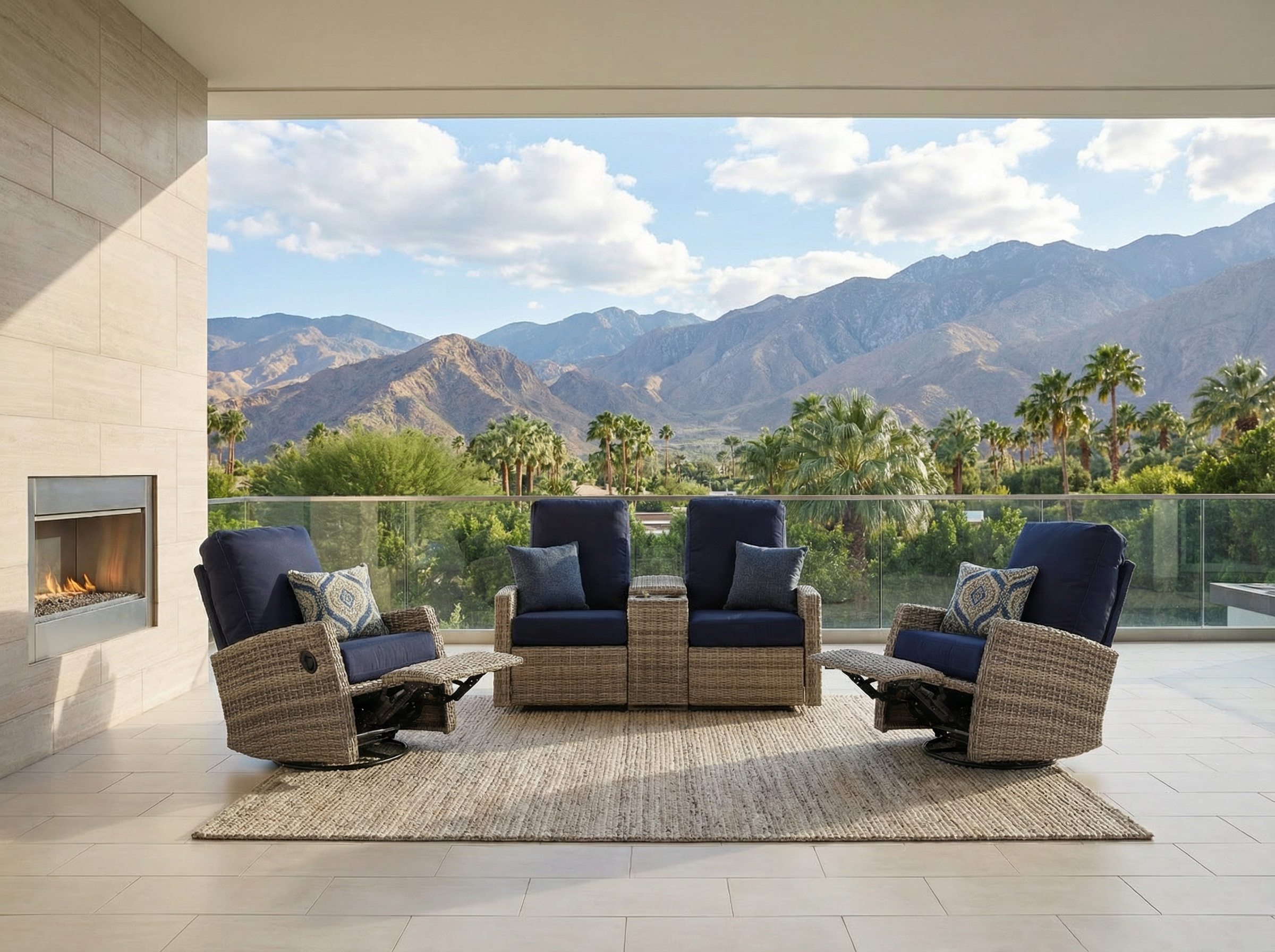 Keywest Console Loveseat Set 01.png