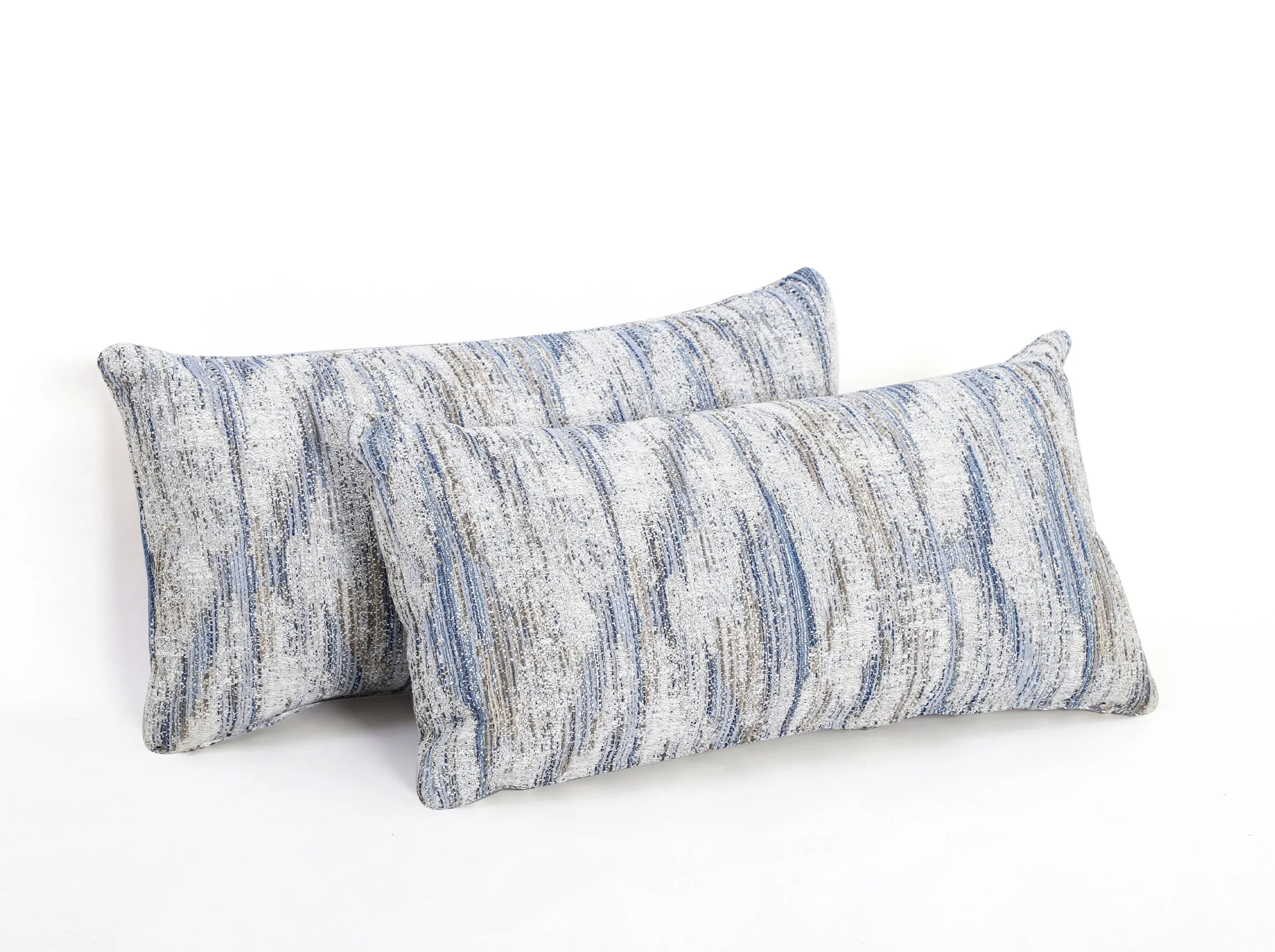 Pair of 22"x12" Fabray Rain Indoor/Outdoor Lumbar Pillows | Outdoor Lumbar Pillow x 2
