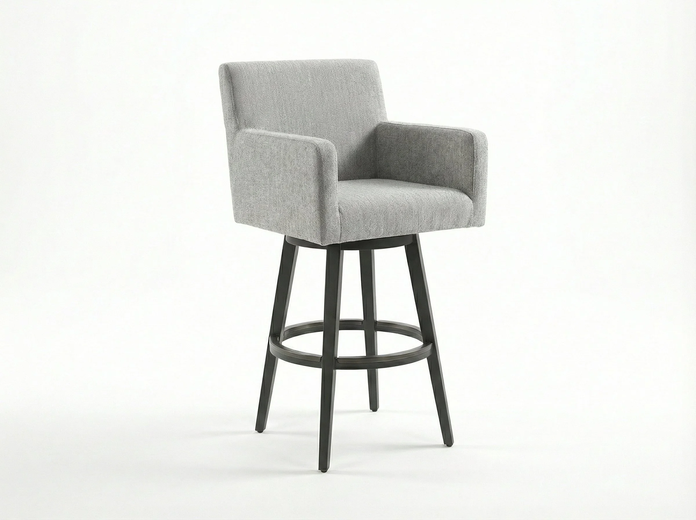 Outdoor Nook Solurium™ Swivel Bar Stool with Arms - Mist Gray | Outdoor Bar Stool