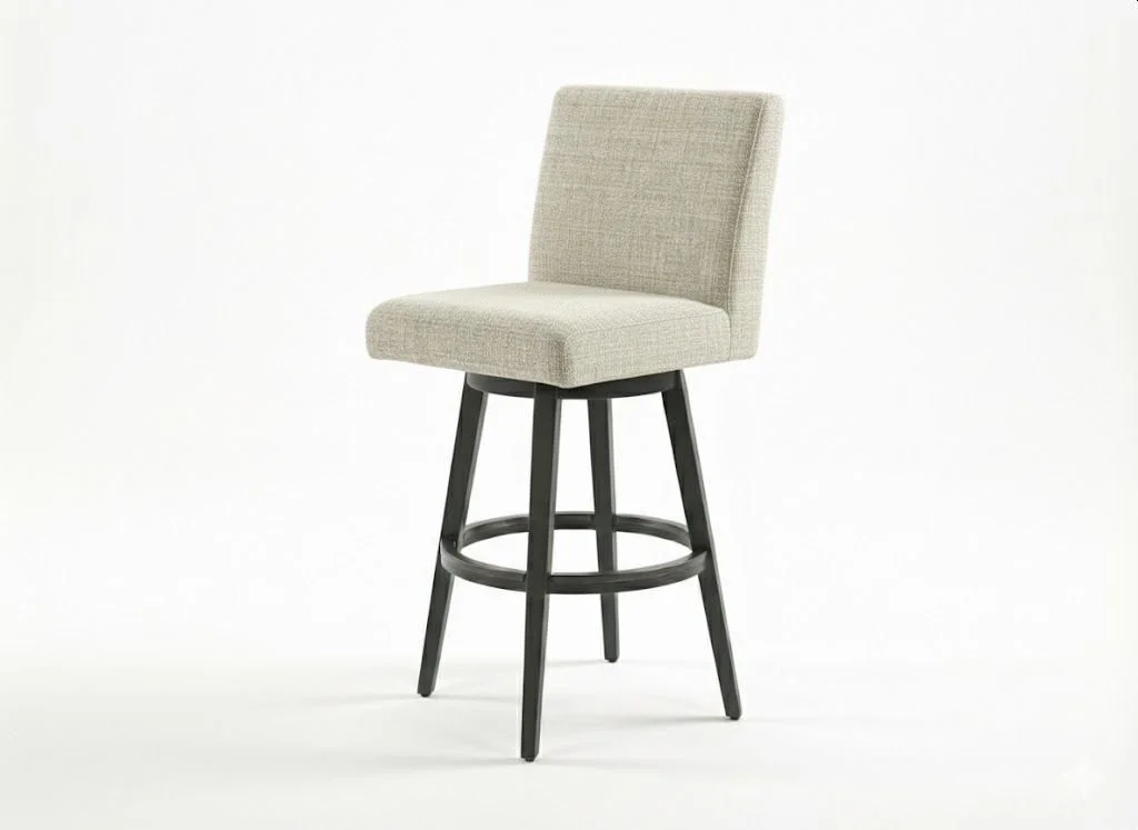 Outdoor Nook Solurium™ Armless Swivel Bar Stool - Pearl Beige | Outdoor Bar Stool