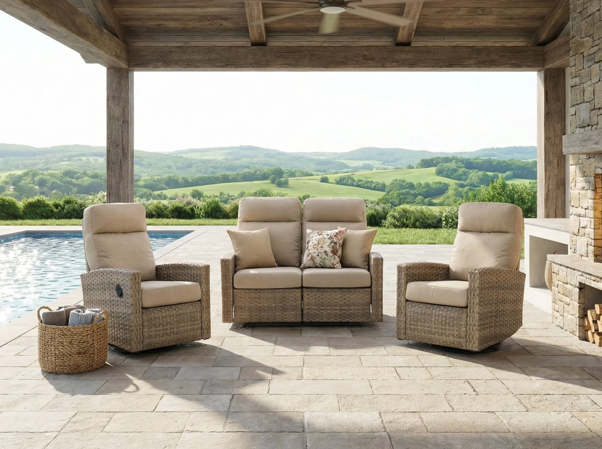 Newport Reclining Loveseat set Sunbrella 01.jpg