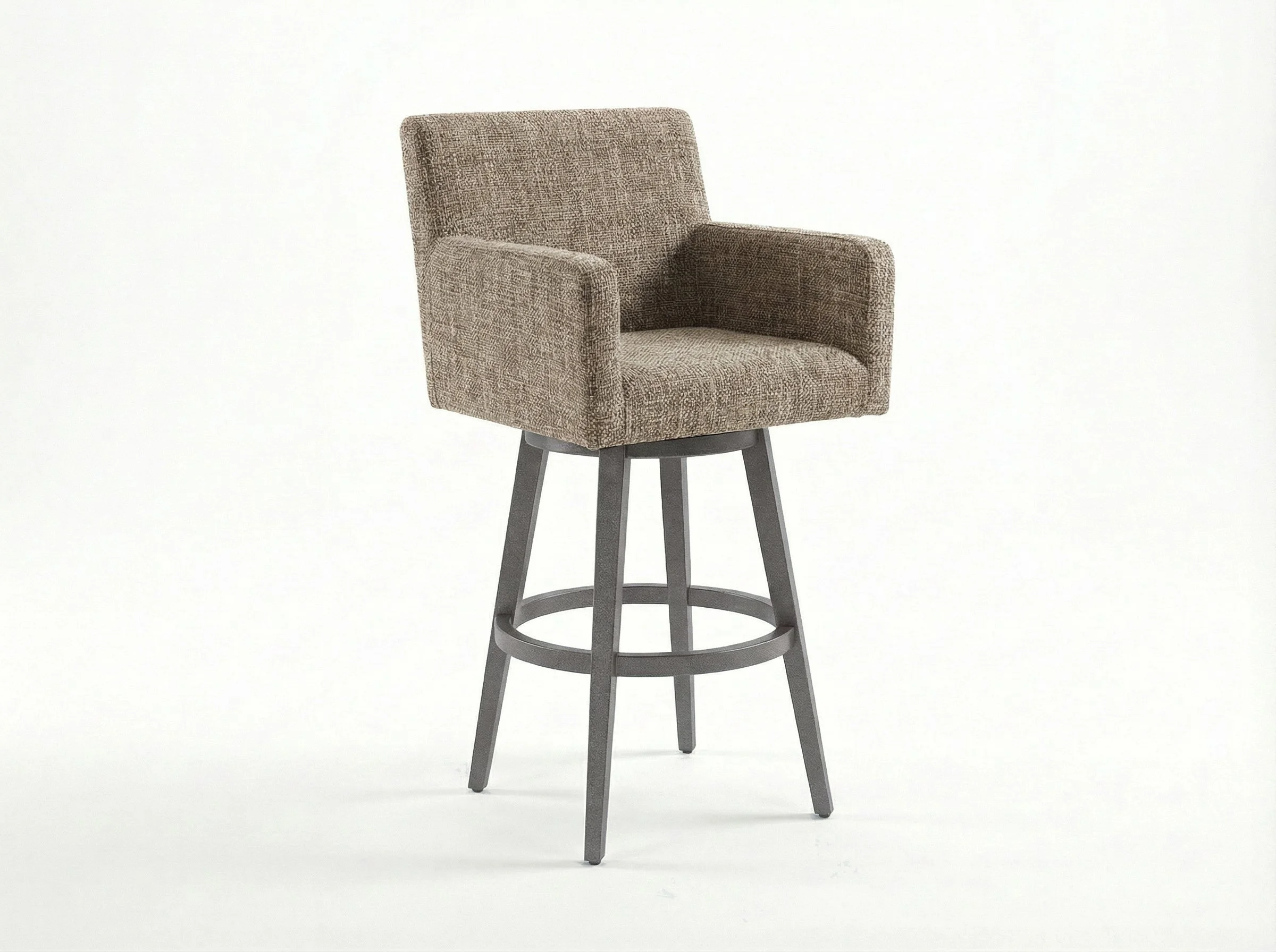 Outdoor Nook Solurium™ Swivel Bar Stool with Arms - Sand Weave 04.jpg