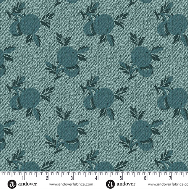 Dahlia by Laundry Basket Quilts Crab Apple Denim