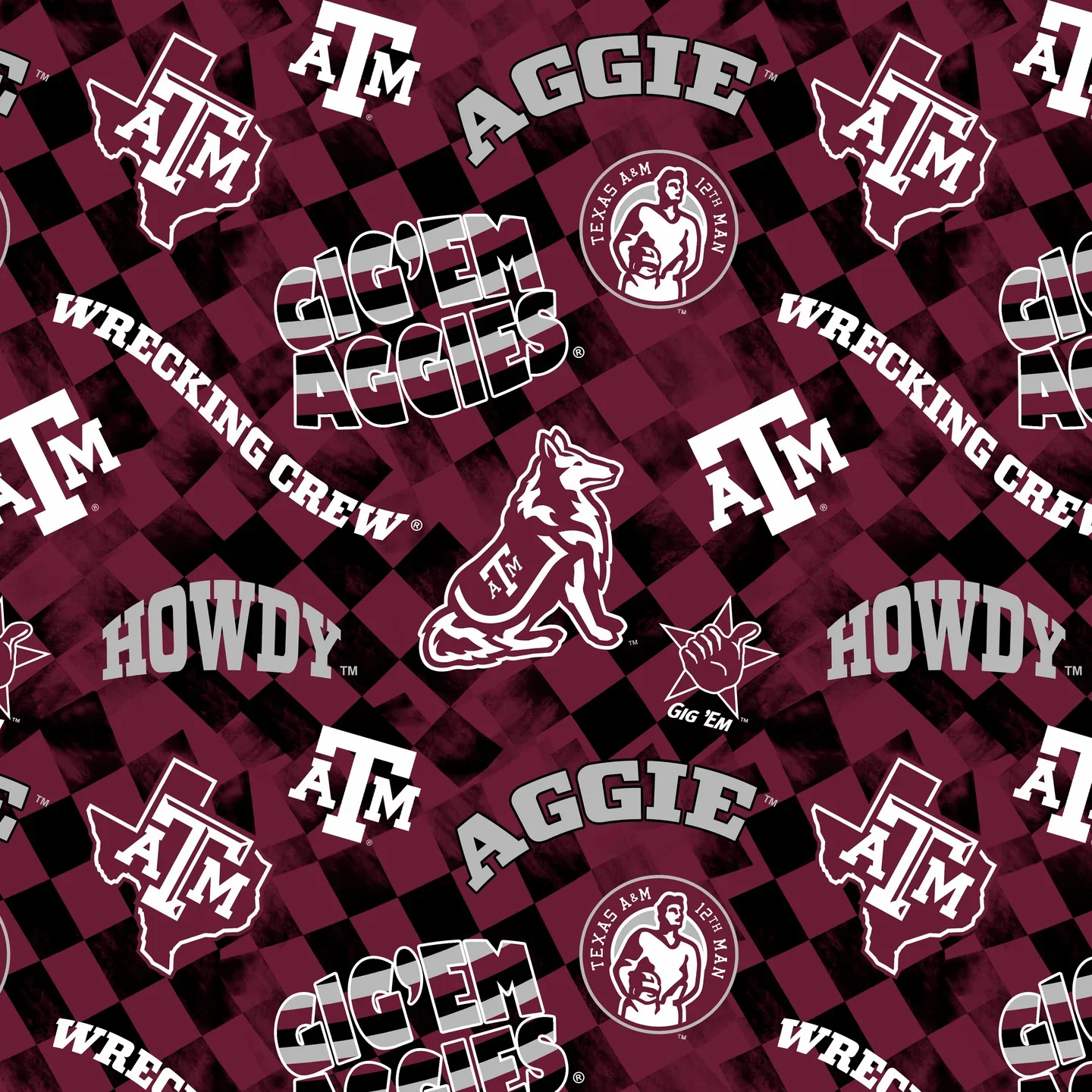 TEXAS A&M UNIVERSITY-Check Allover