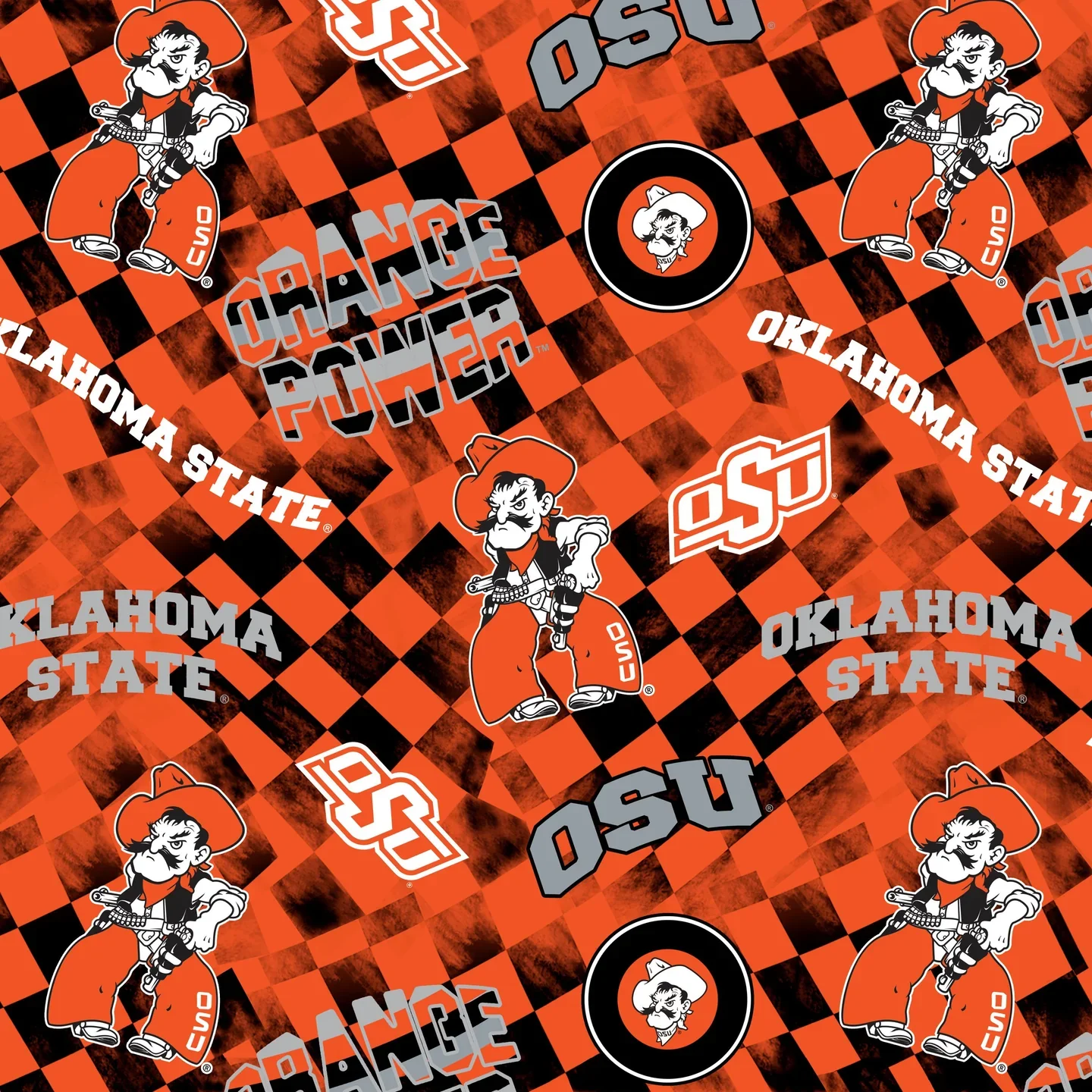 OKLAHOMA STATE UNIVERSITY-Check Allover