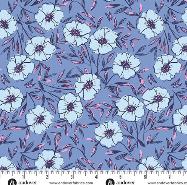 Petals and Stitches by Stephanie Organes Bouquet Bliss Denim