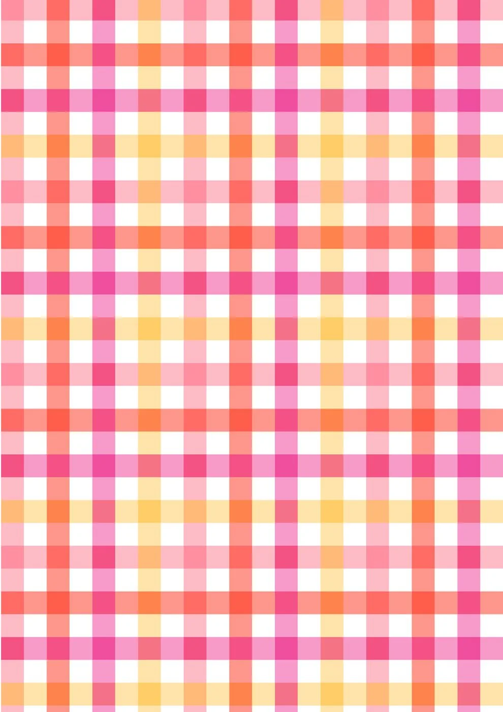 Big Gingham - Pink to Red