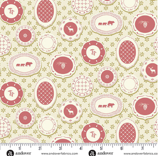 A Woodsy Cottage by Judy Jarvi Plate Wall Pale Green