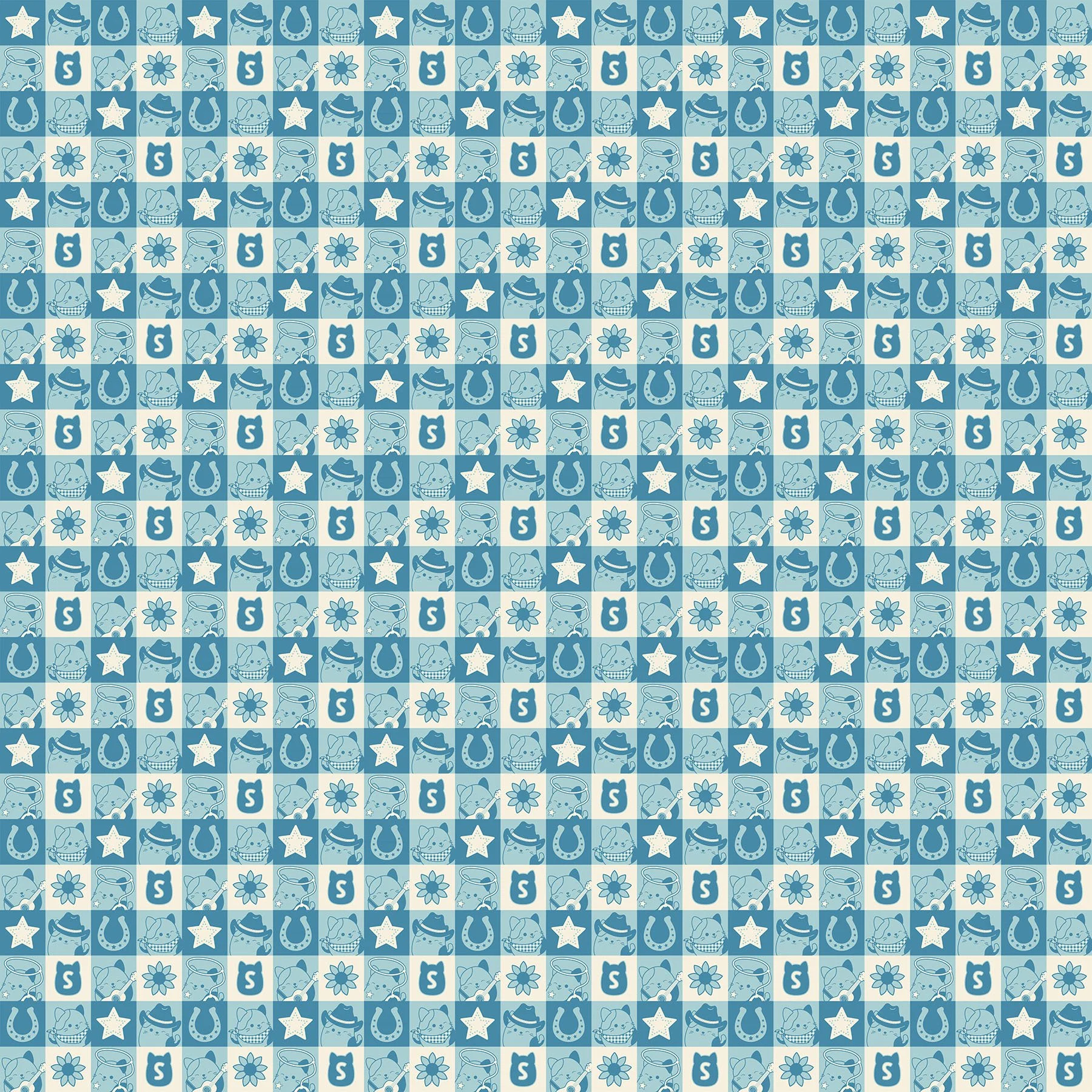 CHECK - BLUE