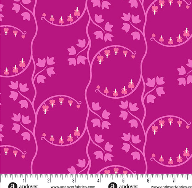 Heart Nouveau by Eye Candy Quilts Bleeding Heart Grape