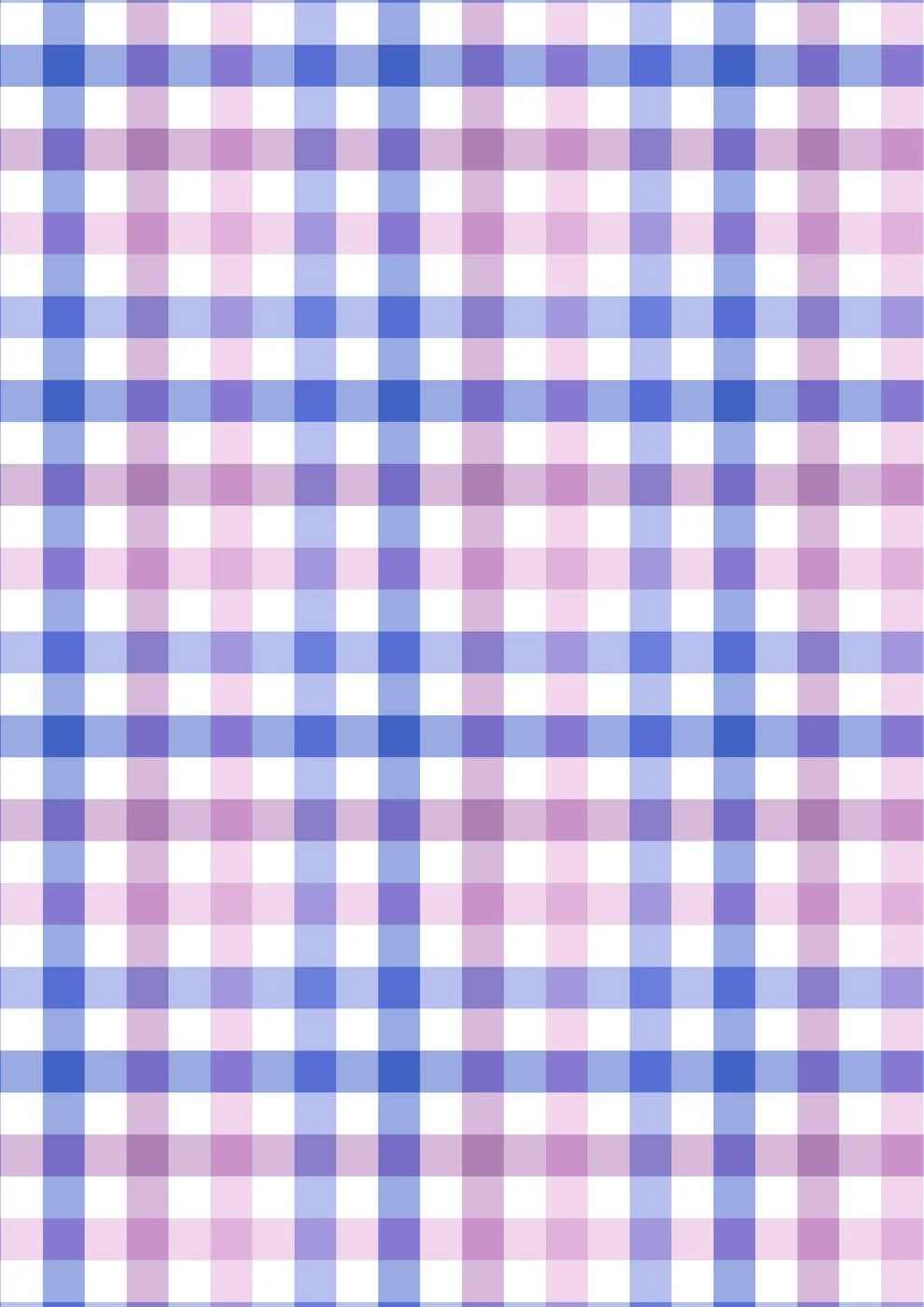 Big Gingham - Blue to Lilac
