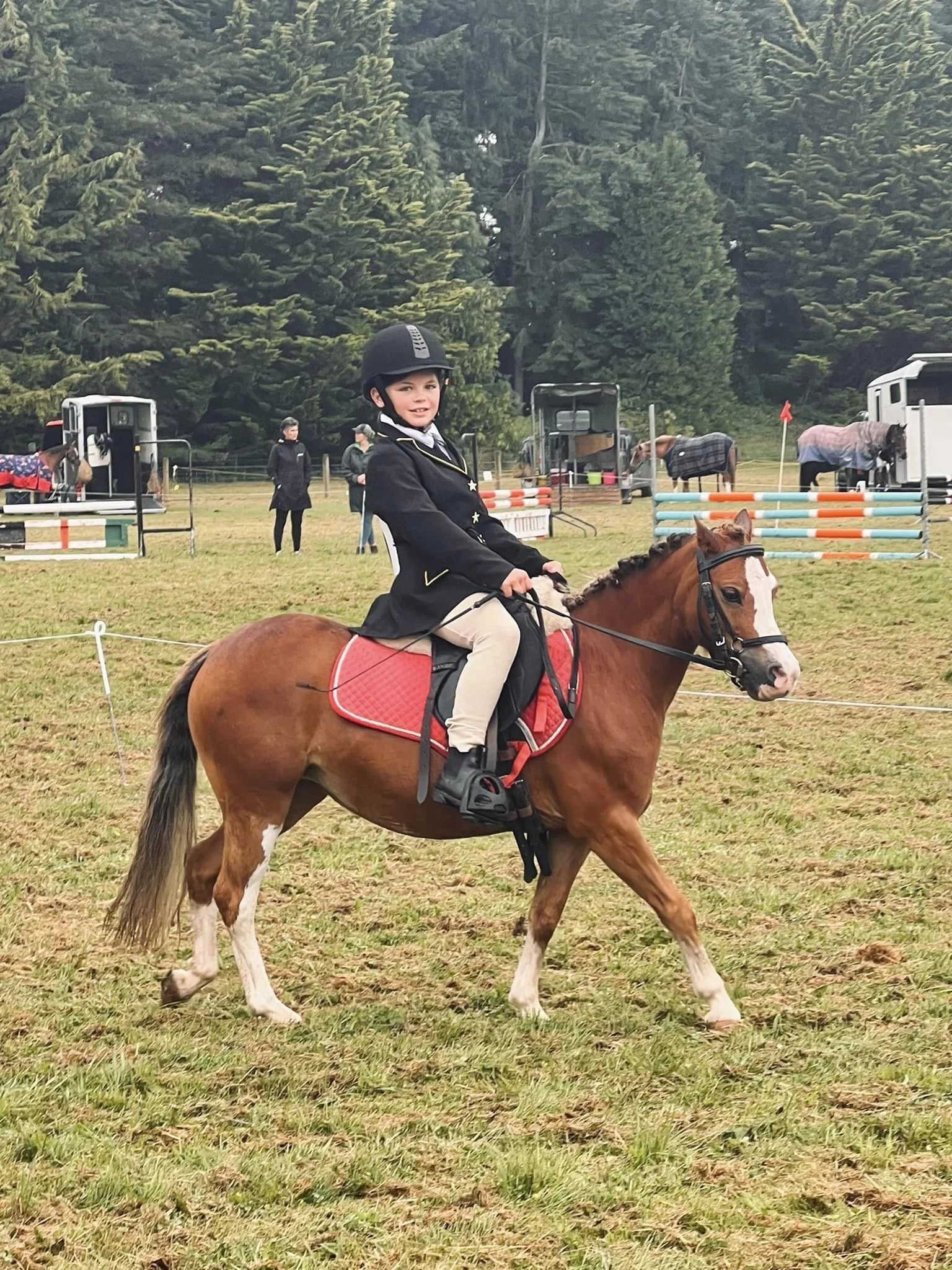 Peggy at NSPC dressage and jump day