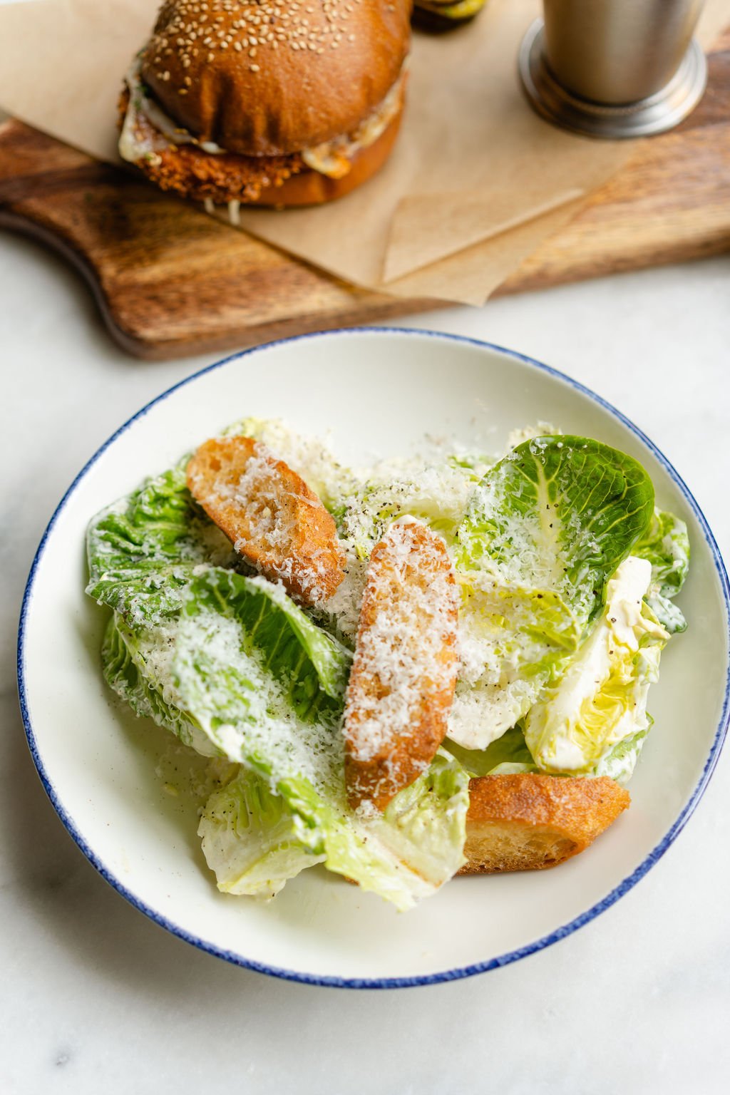 Image of Caesar Salad and Chicken Sandwhich.jpg