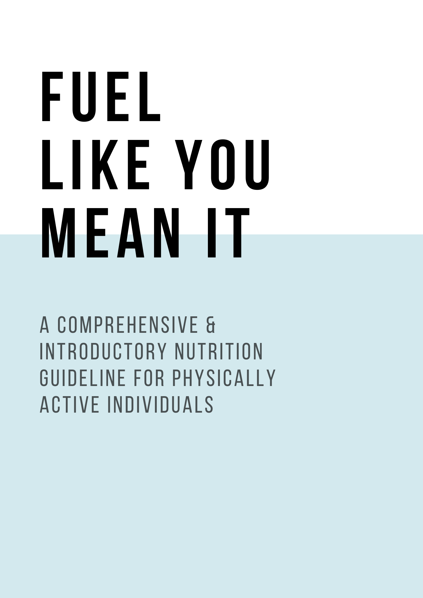 E-Book: Fuel Like You Mean It