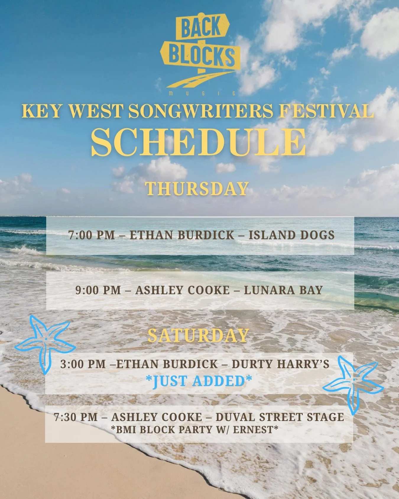 JUST ADDED!! Ethan Burdick @ Durty Harry&rsquo;s, 3:00pm☀️ see y&rsquo;all there!!