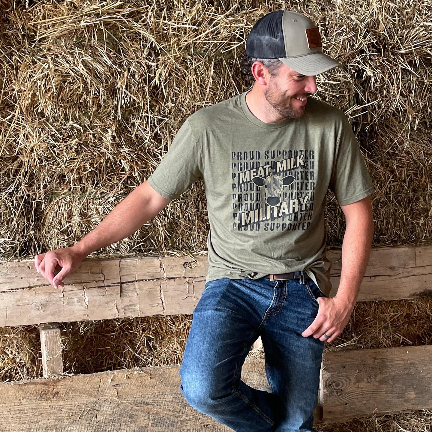 Meat 🥩 Milk 🥛 Military 🇺🇸

Thank you to all our military men and women who protect our freedoms - we salute you!! 

We know our dreams wouldn&rsquo;t be possible without your sacrifices, and we are forever grateful 🇺🇸

New shirt and tank design