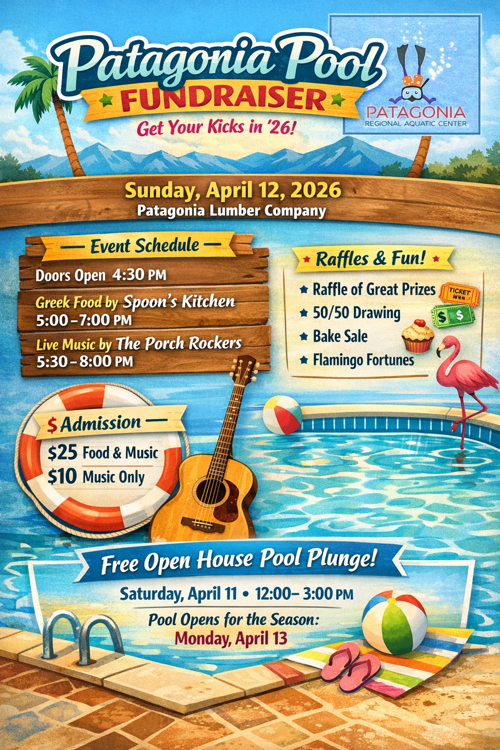 Patagonia Regional Aquatics Center (PRAC) Fundraiser