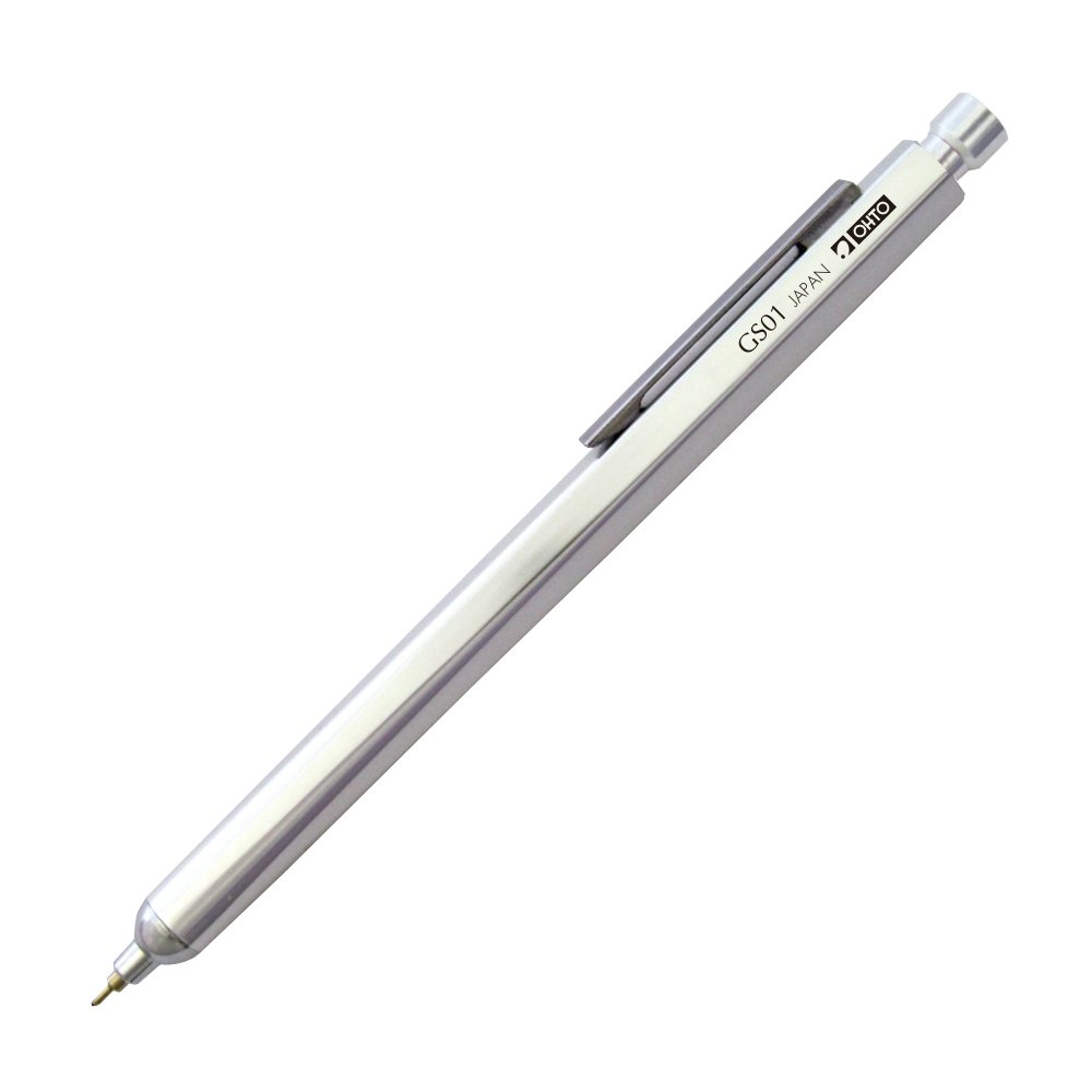 OHTO Black Ink Pen in Silver