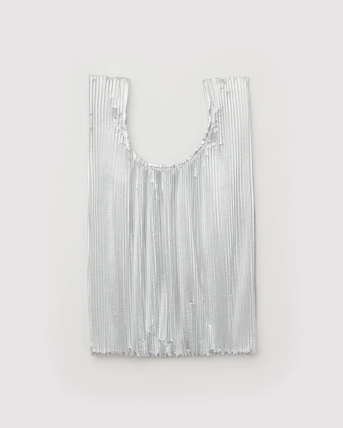 Baggu Chrome Metallic Pleated Bag