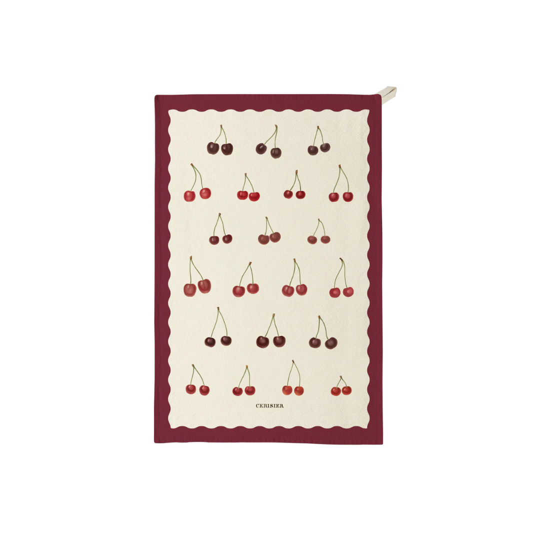 Cherries Tea Towel