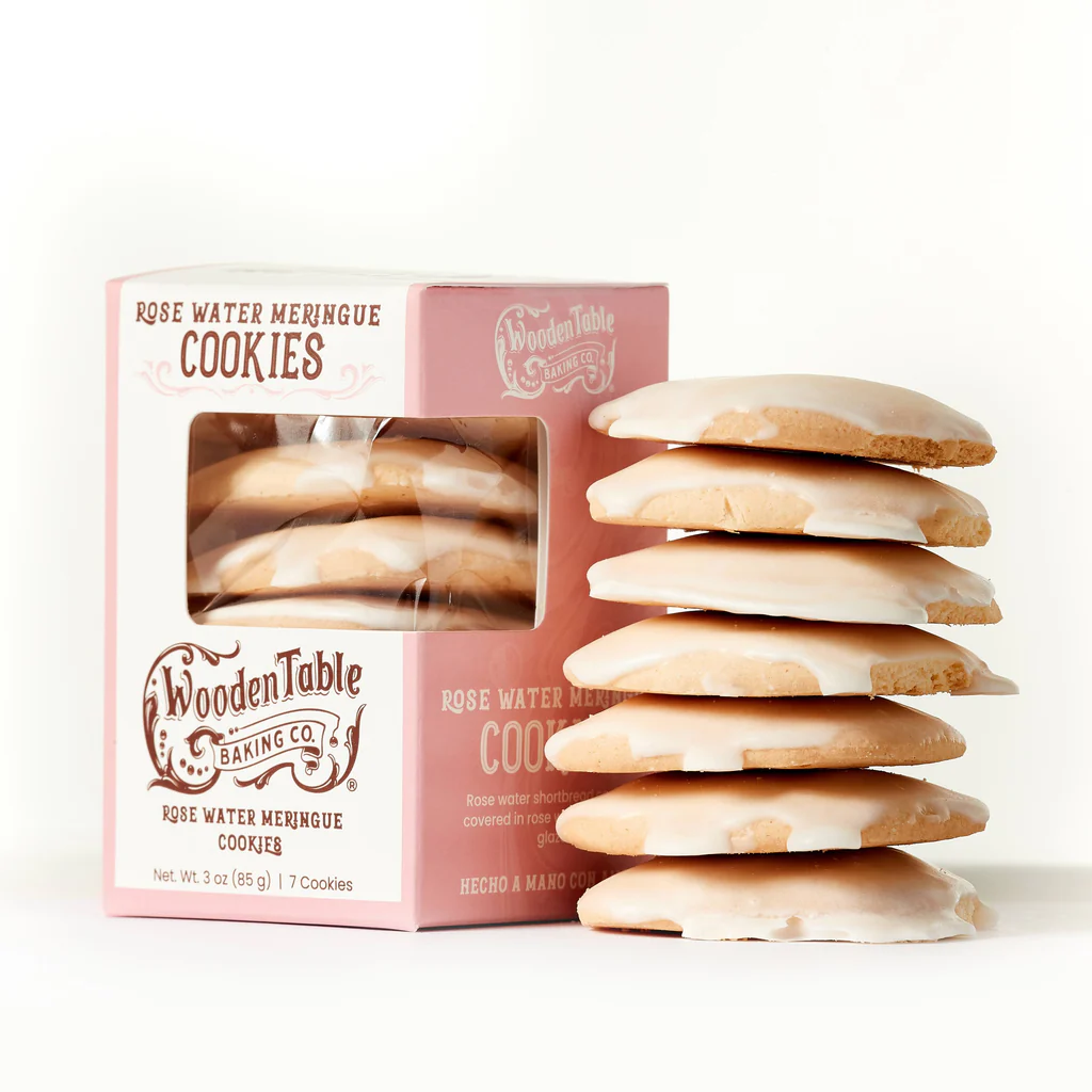 Rosewater Meringue Cookies