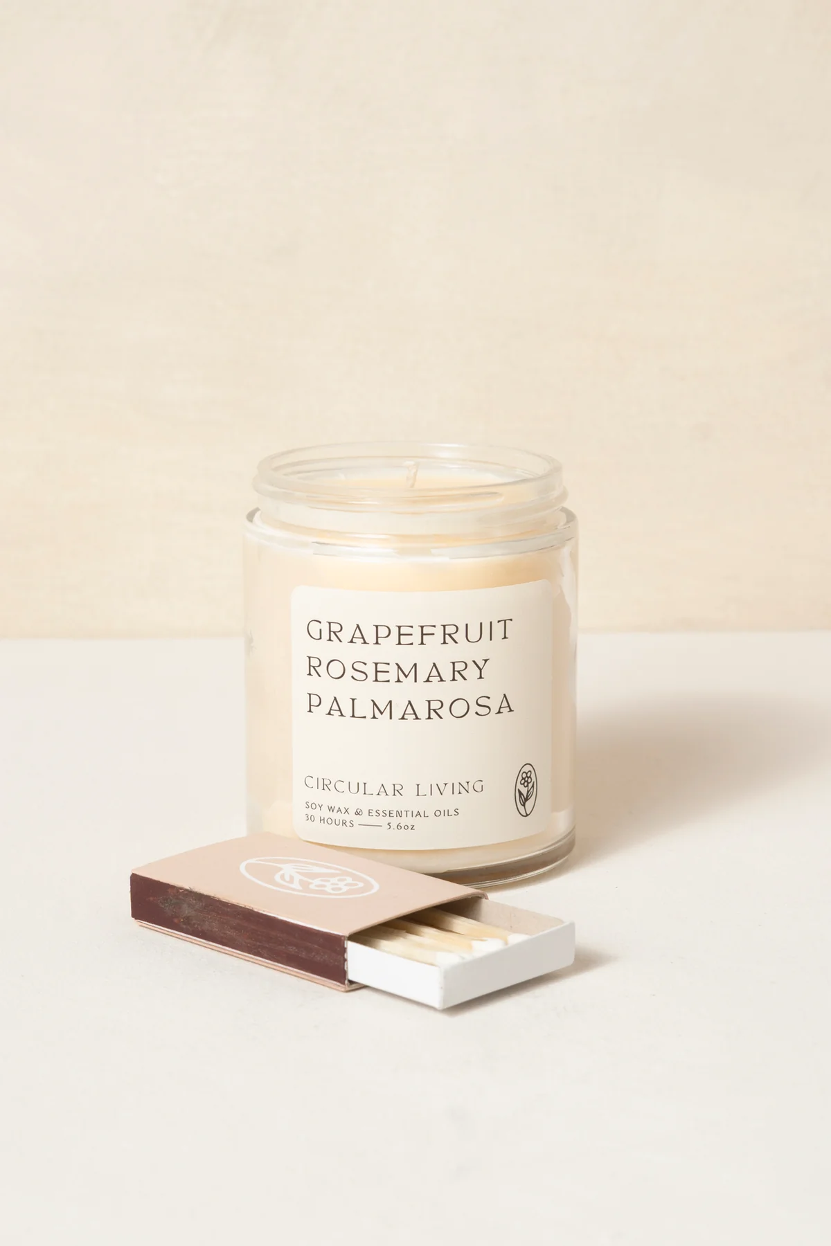 Grapefruit Rosemary Palmarosa Candle