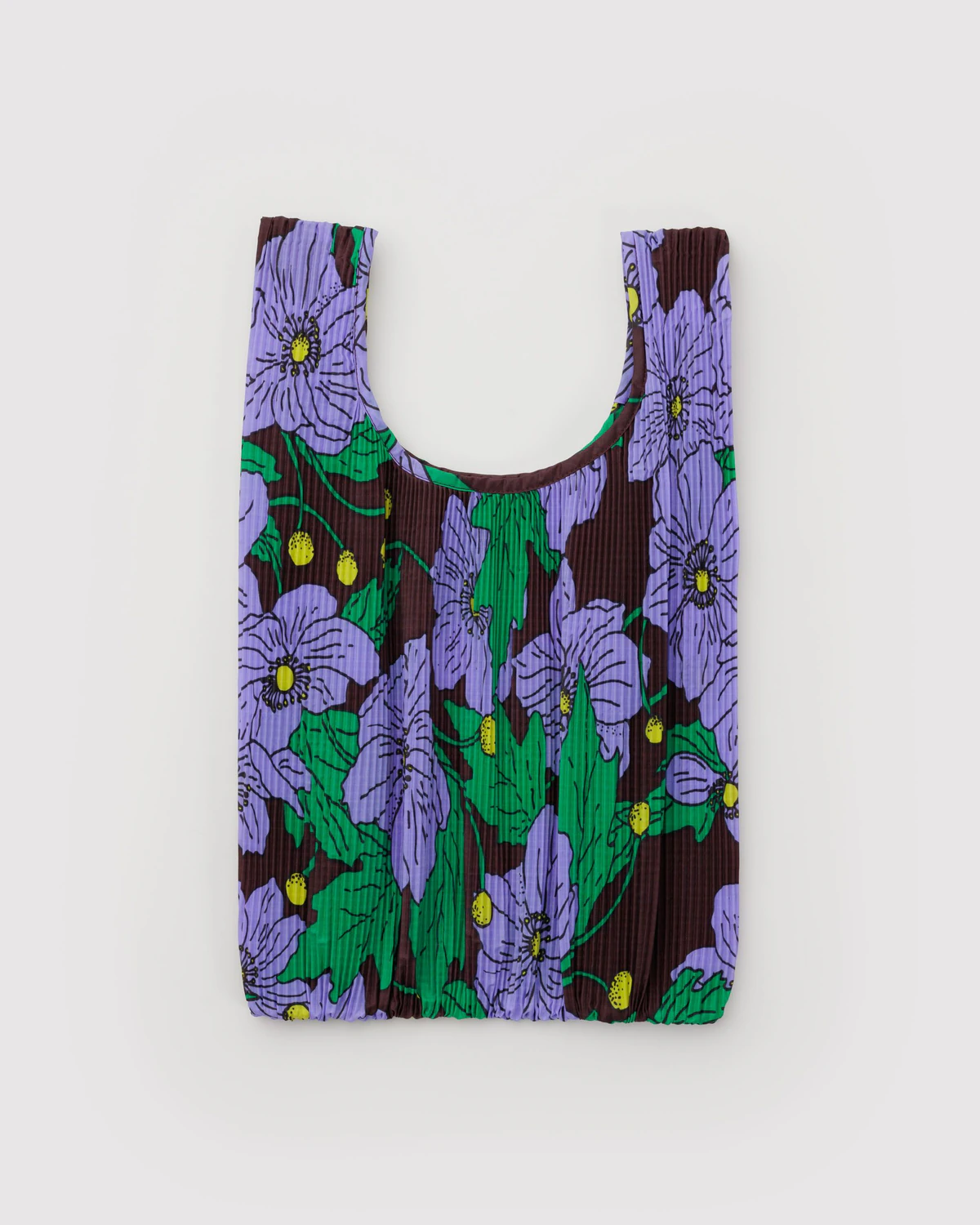 Baggu Maroon Poppy Pleated Bag