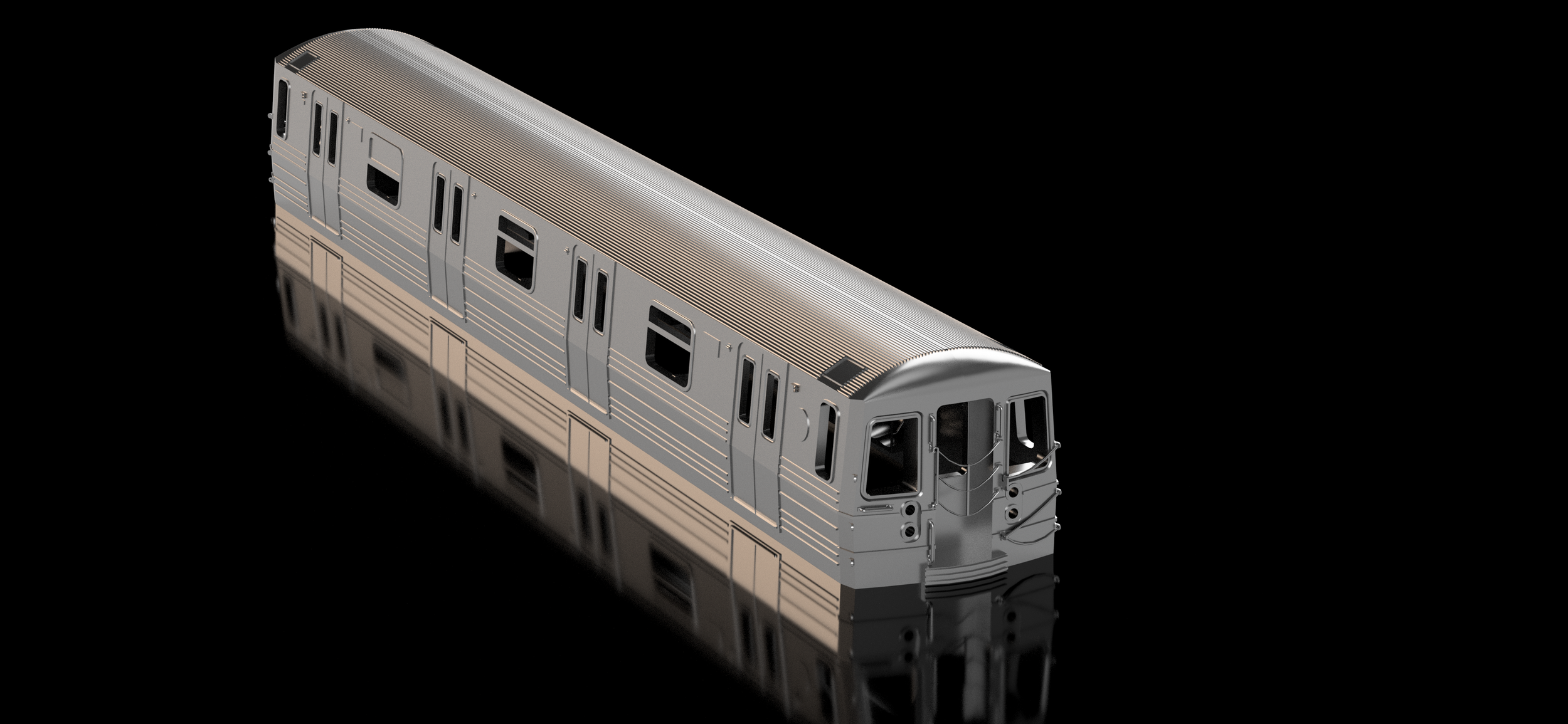 NYCTA subway R68 O scale / HO scale