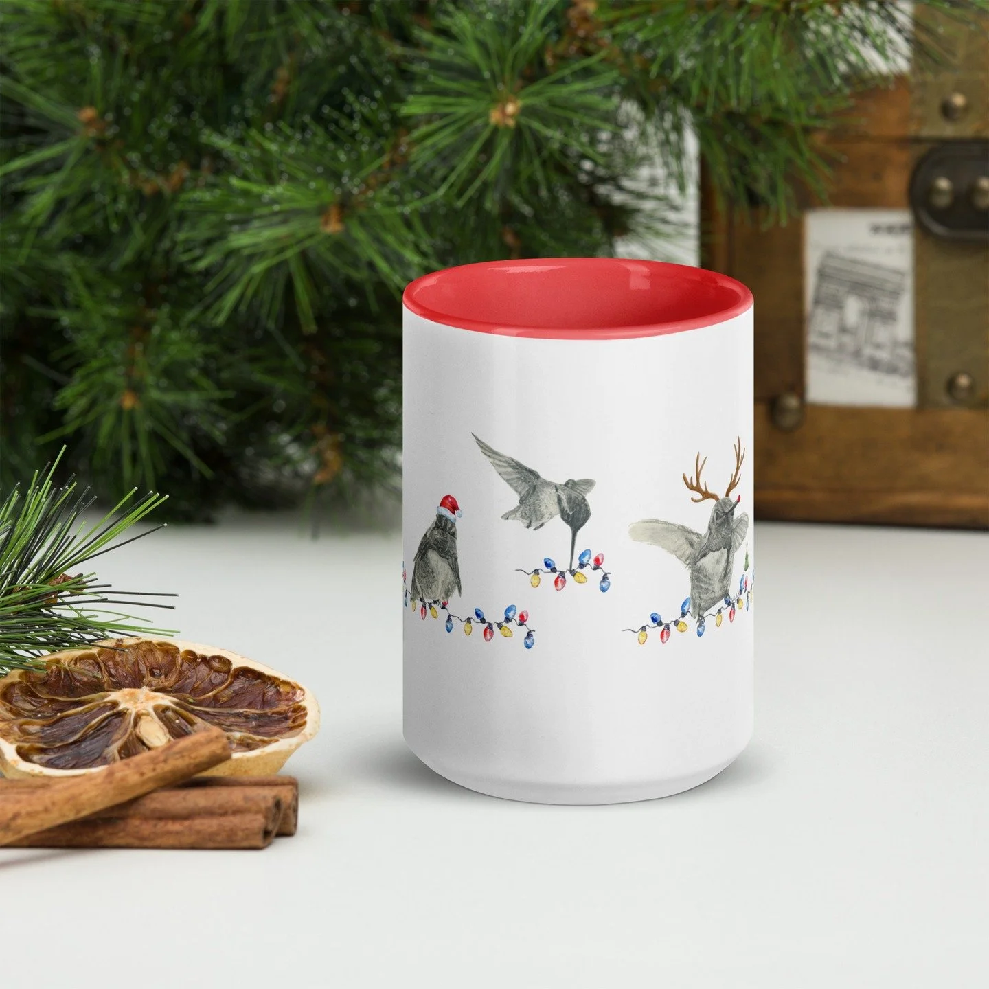 Morning coffee always tastes better when sipping from a hummingbird mug. 
Just sayin'. 

These mugs have been one of my favorite additions to my collection. Each mug is designed with a sketch or painting from my backyard hummingbird collection.

They