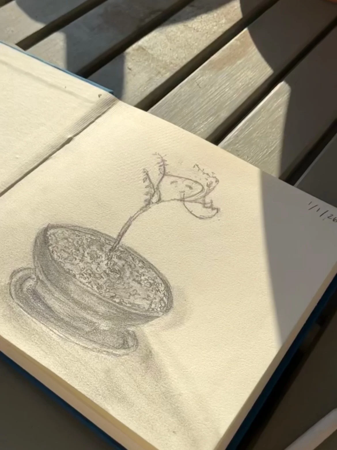 7 days of sketching, the little things that mean a lot! I love a challenge and the @strada.easel  challenge is one of my favorites!  This month I&rsquo;m sketching an object from life everyday. It&rsquo;s a skill I want to get better at and the chall